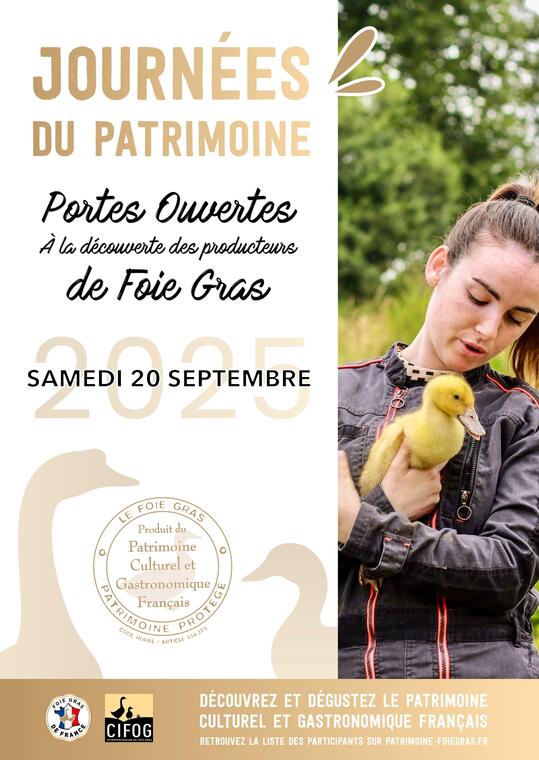 Affiche CIFOG - Journée du patrimoine 20 sept 2025