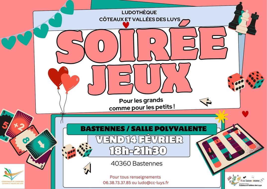 Affiche A3 Soirée Jeux