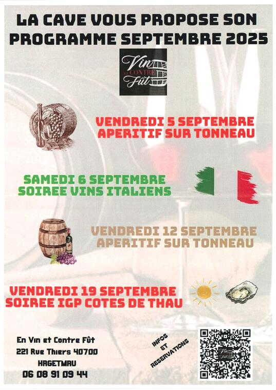 En Vin et contre fût septembre 2025