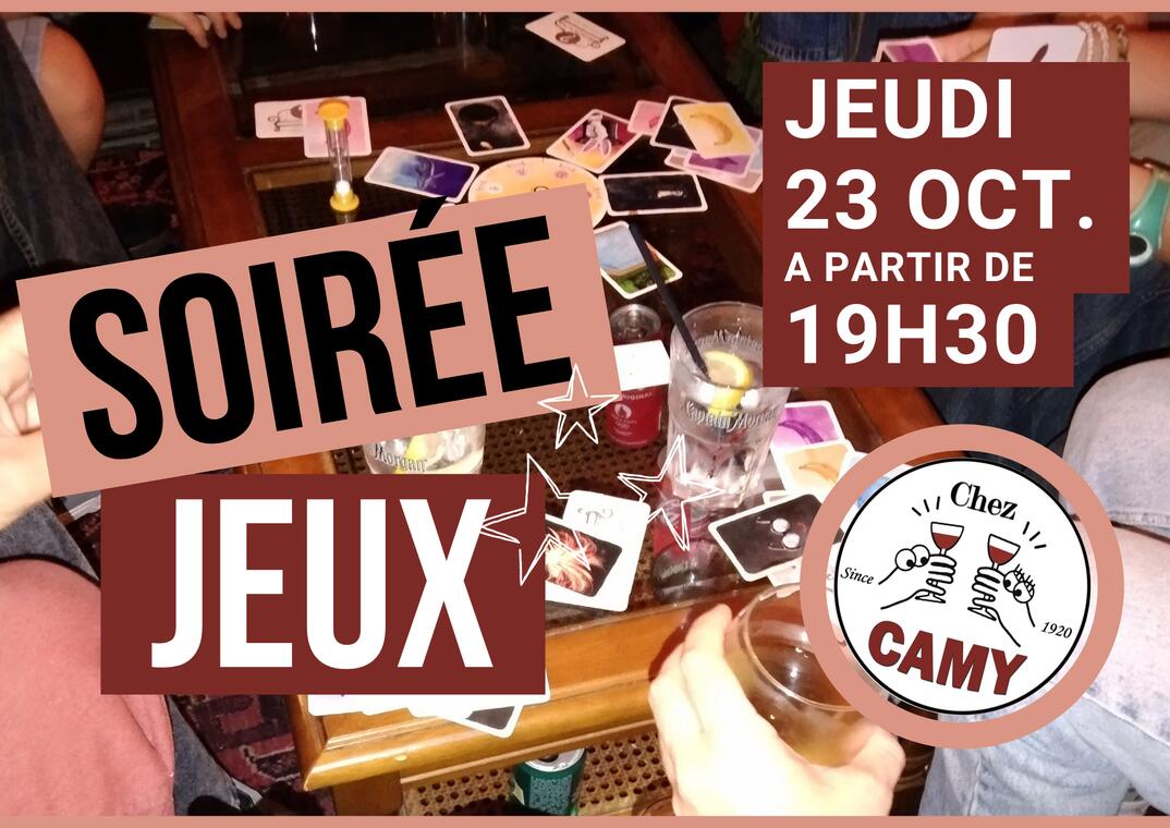Soirée jeux chez Camy