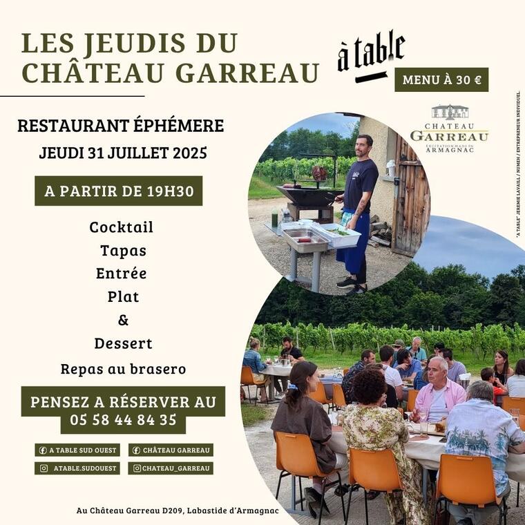 Labastide d'Armagnac - Les jeudis du Château Garreau - 31 Juillet