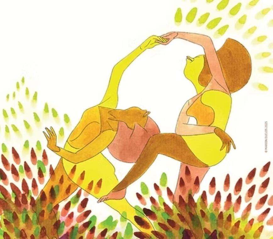 Un oiseau sur la tête