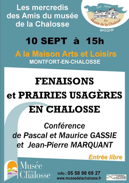 2025-09-  AFFICHES RENCONTRES musée - Maurice et Pascal Gassie  10 sept