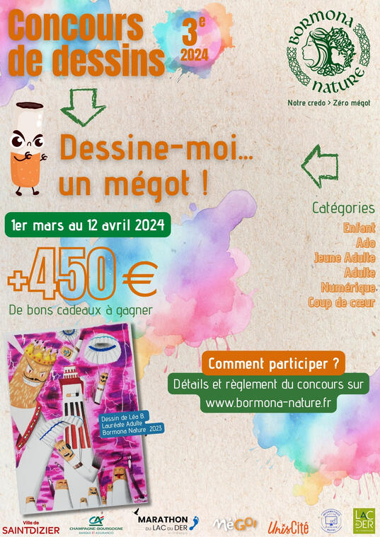 Concours de dessins 2024 Bormona Nature SaintDizier Office de