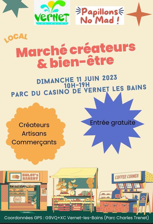 Marché créateurs et bien-être VLB 11 juin