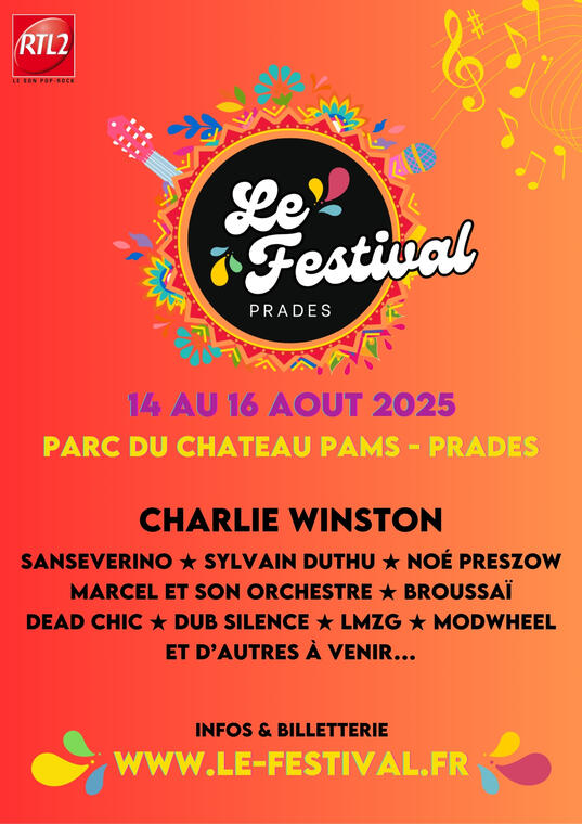 AFFICHE FESTIVAL PRADES - 1