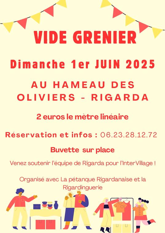 Affiche vide grenier  RIGARDA