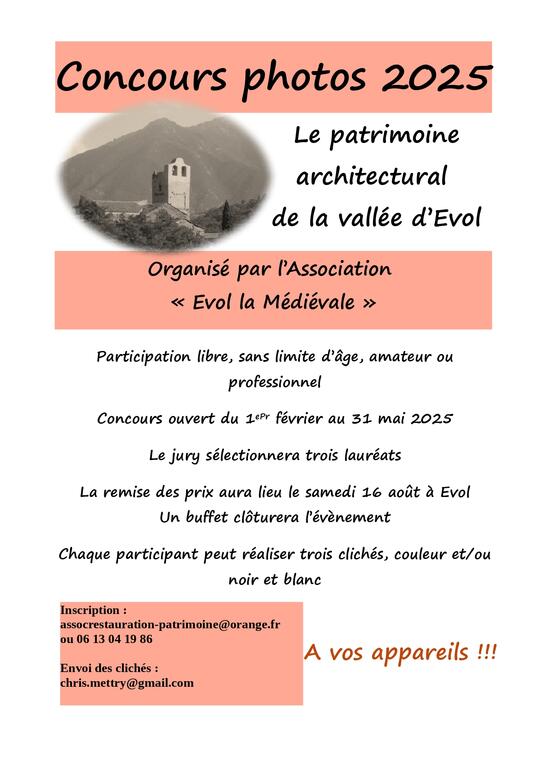 Concours photo EVol