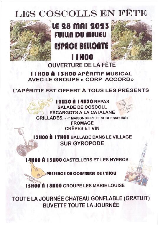 Les Coscolls en Fete Fuilla