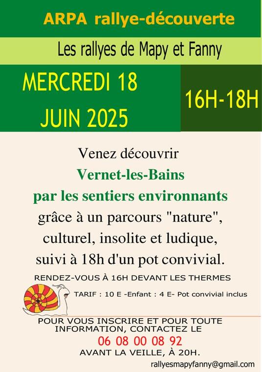 Rallye découverte 18 juin