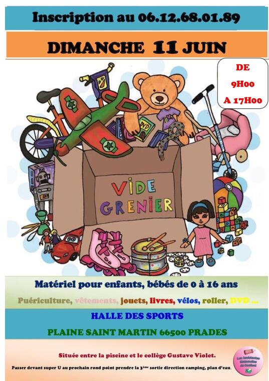 vide grenier prades 11 juin