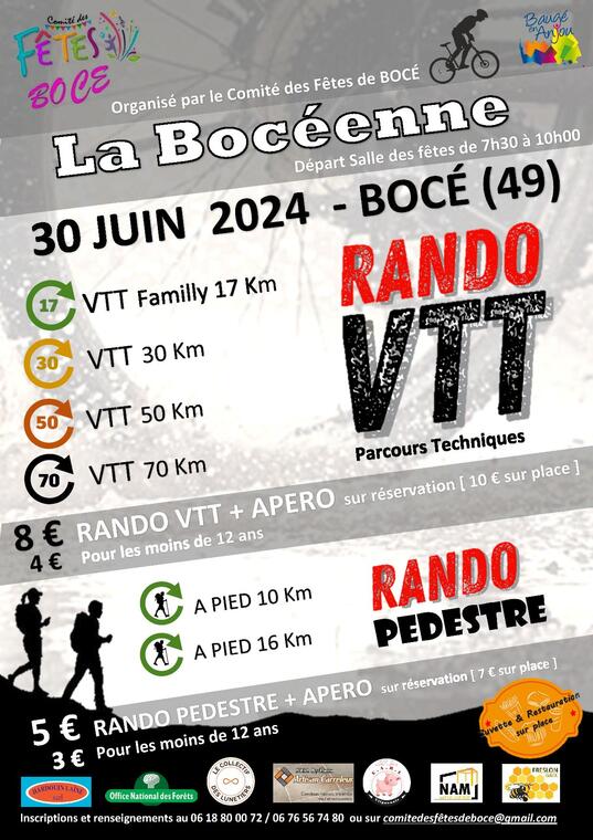 Affiche Rando VTT 2024