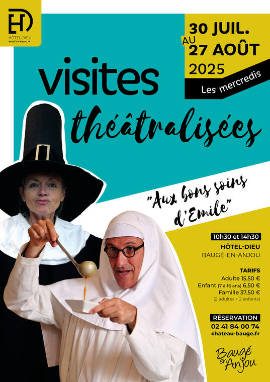 Affiche Visites théâtralisées 2025