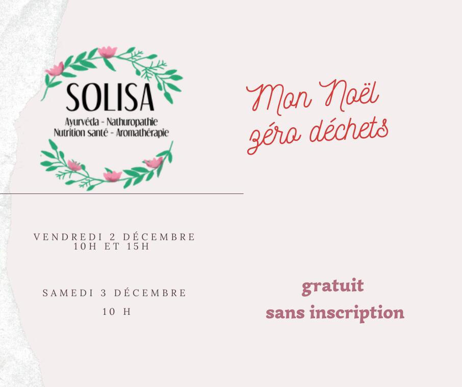 mon noël zero dechets - 2 et 3 décembre