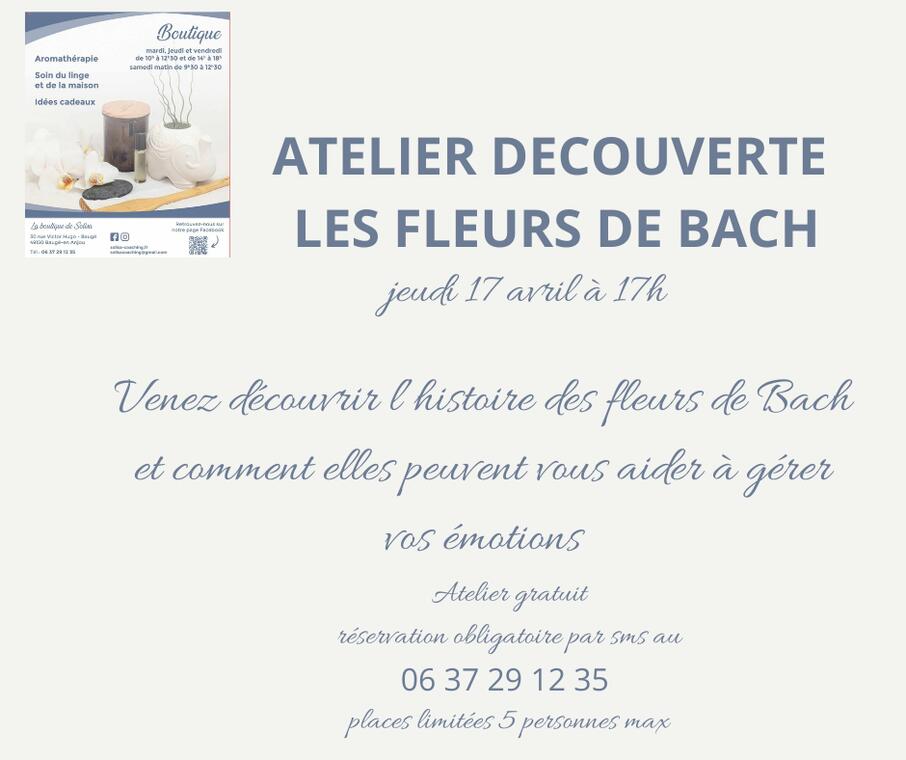 Atelier découverte Fleurs de Bach