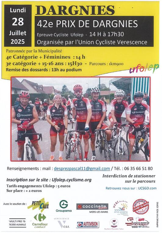 DARGNIES-COURSE CYCLISTE