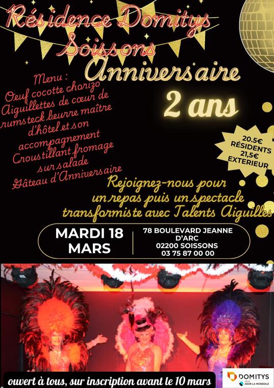 Anniversaire 2 ans Domitys