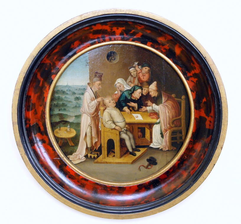 Henri de BLES (attribué - L'extraction de la pierre de folie - Musée Benoît-De-Puydt ©Musée BdP-JustineThorez