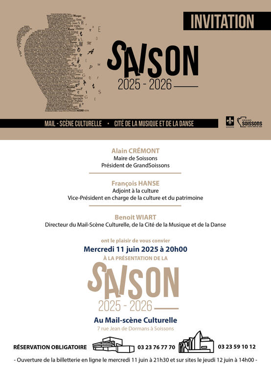 INVITATION PRESENTATION DE SAISON 25-26