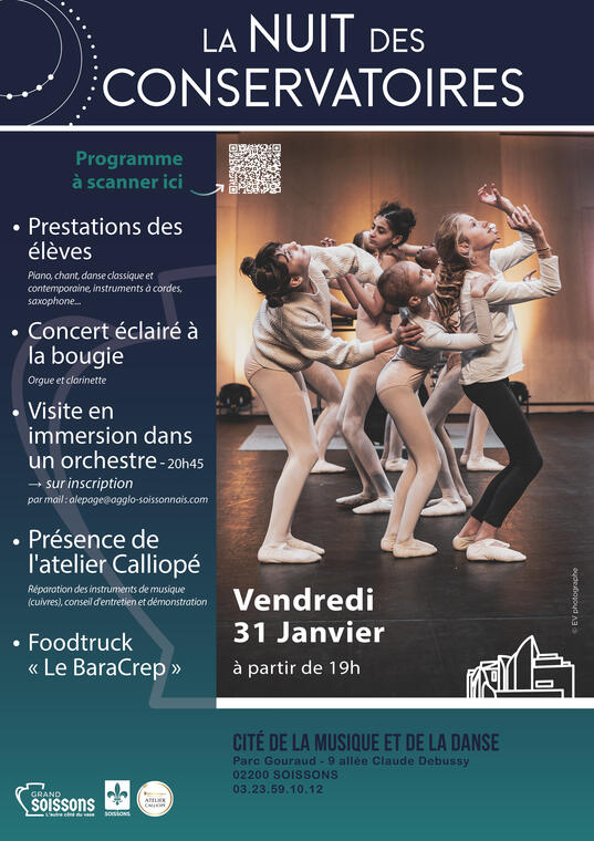 affiche A4 nuit des conservatoires