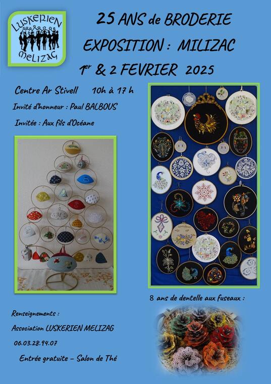 Affiche 25 ans de broderie