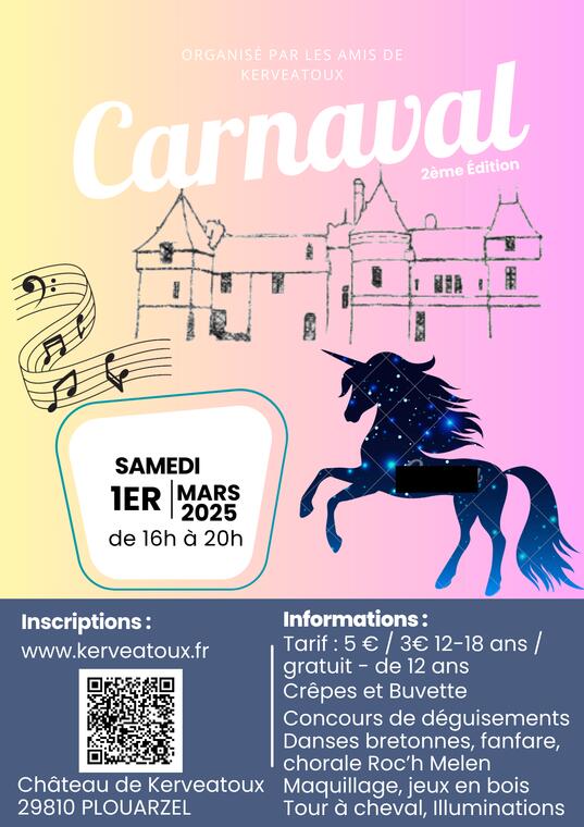 Affiche carnaval 2025 Kerveatoux