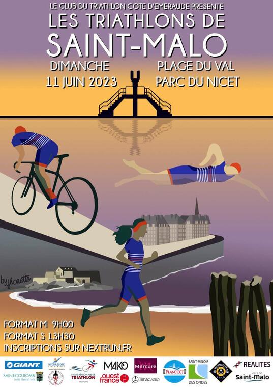 Affiche triathlon - 11juin2023