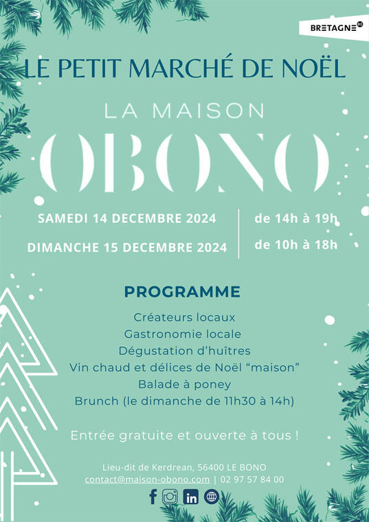 Le petit marché de Noël de La Maison OBONO