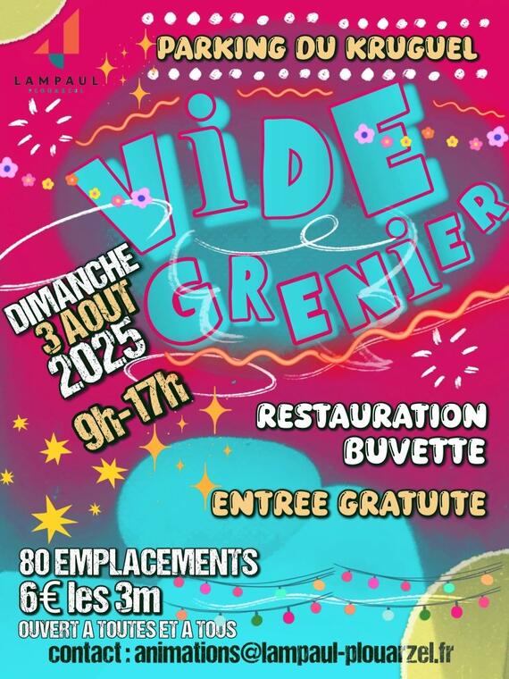 affiche vide grenier 2025