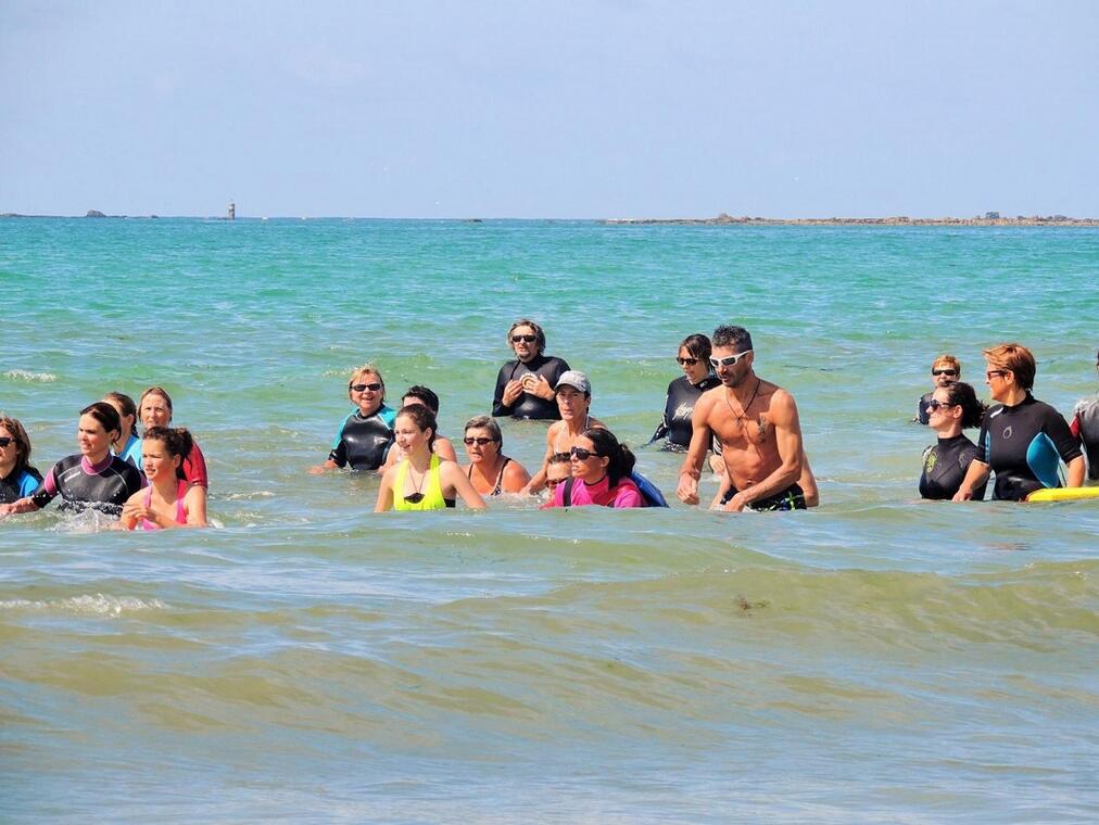 Marche aquatique en mer - Guilvinec - Pays Bigouden - Bigoudenjoy