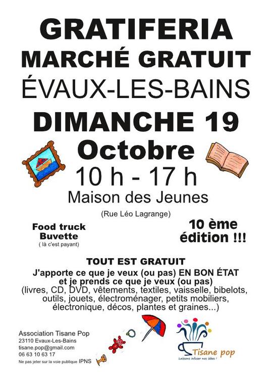 10 marché gratuit oct 2025