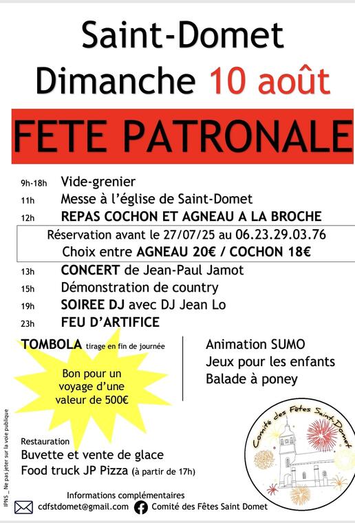 2025 08 10 Fête patronale Saint-Domet