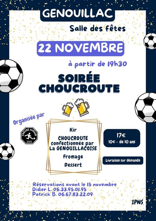 22.11.25 Soirée choucroute