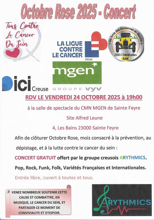 Concert Octobre Rose