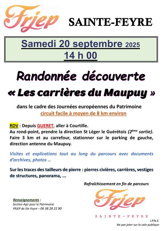 JEP  Carrières Maupuy