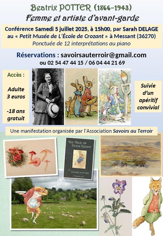 Affiche Conférence Beatrix Potter