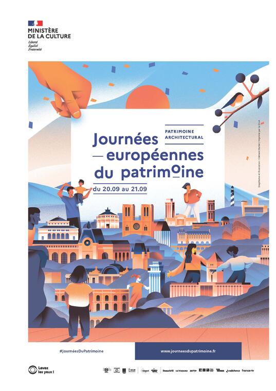 Affiche de la 25e édition des Journées européennes du patrimoine