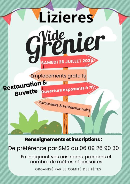 Vide Grenier Lizières
