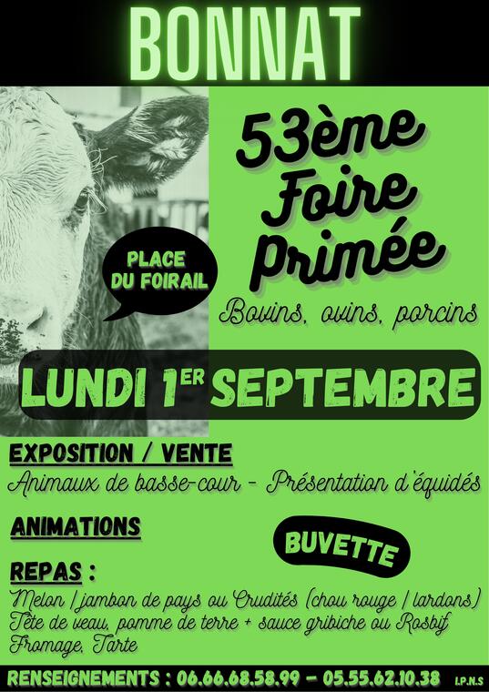 Foire 1er septembre - 2