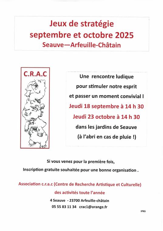 JEUX SEPTEMBRE.OCTOBRE