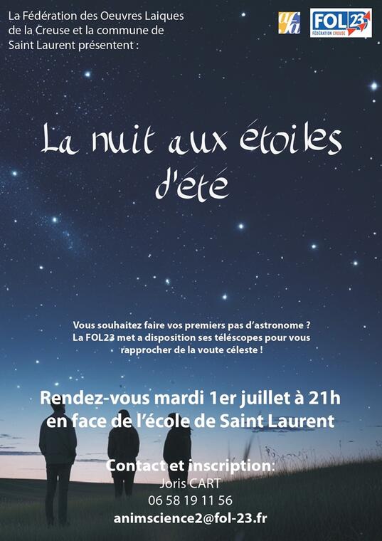 La nuit aux étoiles d'été