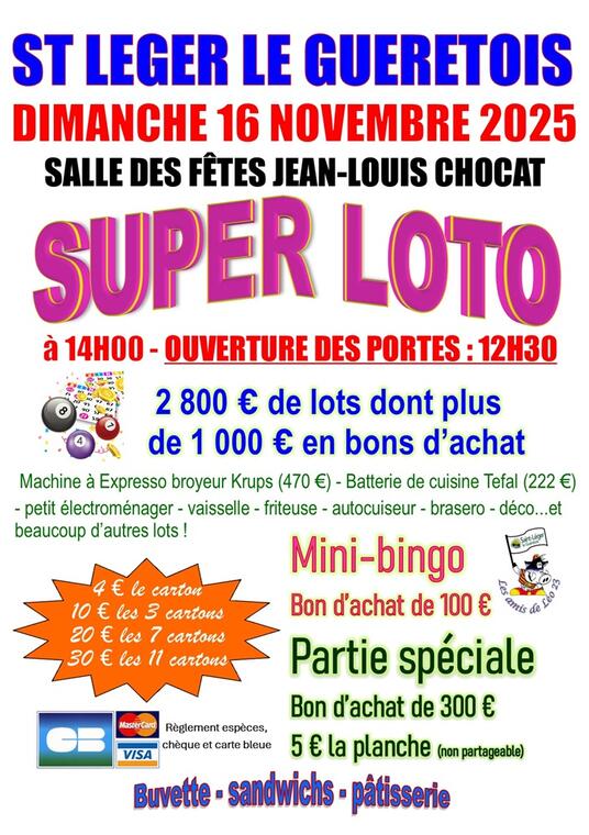 Super Loto St Léger le Guérétois
