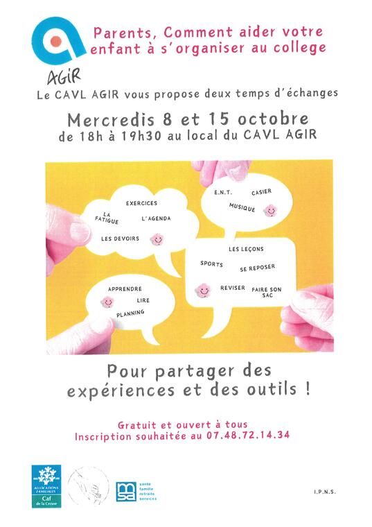 Mercredi 8 et 15 oct