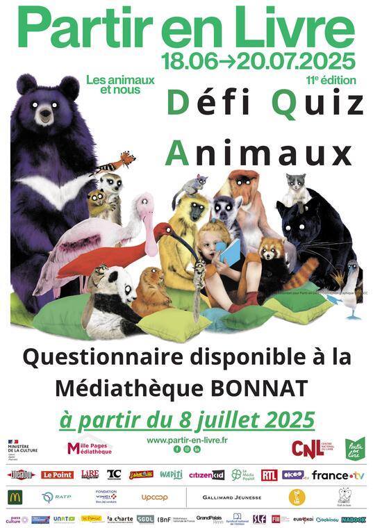 Partir en Livre 2025 Defi Quiz Animaux - 1