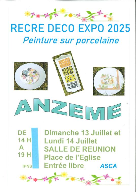 Peinture sur Porcelaine Anzême