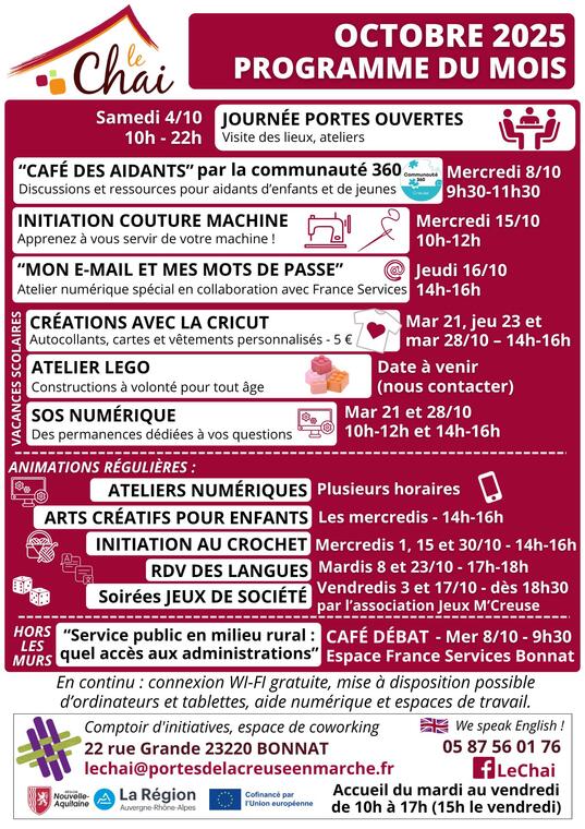 Programmes mensuels 2025 - 1