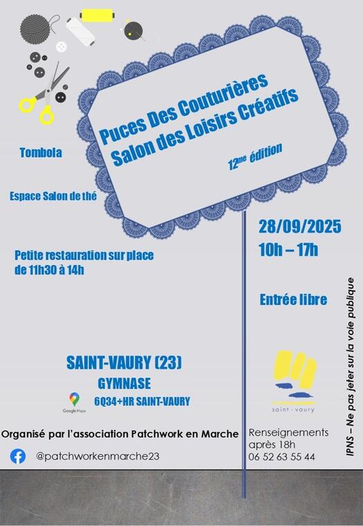 Puces des couturieres St Vaury