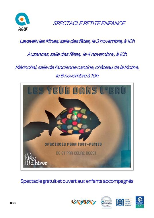 SPECTACLE PETITE ENFANCE AGIR