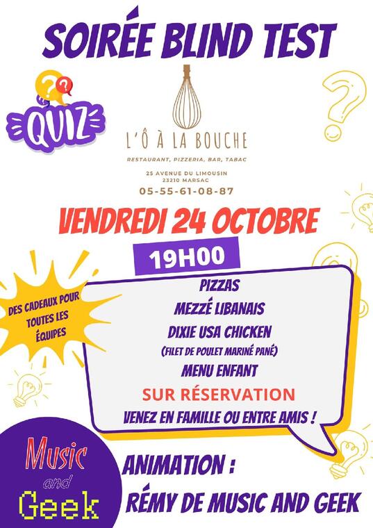 Soirée Blind Test
