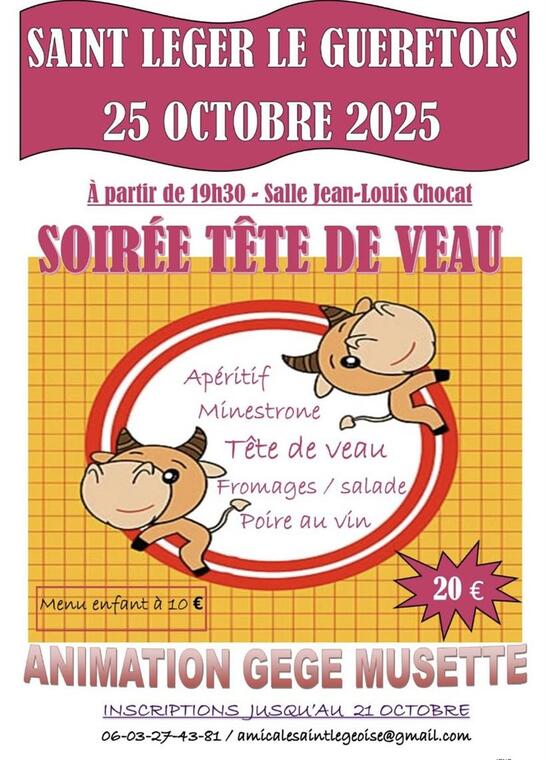 Soiree tete de veau
